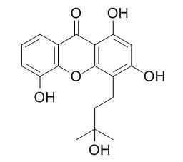 1,3,5-Trihydroxy-4-
(3-hydroxy-3-methylbutyl)xanthone