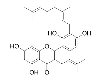 3'-Geranyl-
3-prenyl-2',4',5,7-tetrahydroxyflavone