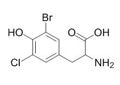 2-Amino-3-(3-bromo-
5-chloro-4-hydroxyphenyl)propanoic acid