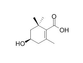 4-Hydroxy-2,6,6-trimethyl-
1-cyclohexenecarboxylic acid
