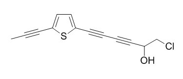 1-Chloro-6-(5-(prop-1-ynyl)thiophen
-2-yl)hexa-3,5-diyn-2-ol