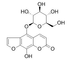 8-Hydroxy-5-O-
beta-D-glucopyranosylpsoralen