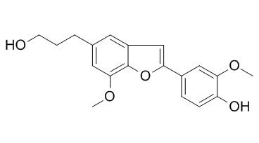 2-(4-Hydroxy-3-methoxyphenyl)
-7-methoxy-5-benzofuranpropanol