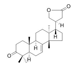 3-Oxo-
24,25,26,27-tetranortirucall-7-en-23,21-olide