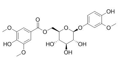 4-Hydroxy-3-methoxyphenyl O-β-D-(6'-O-syringate)glucopyranoside