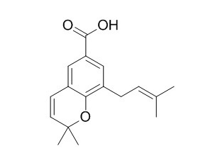 2,2-Dimethyl-8-
prenylchromene 6-carboxylic acid