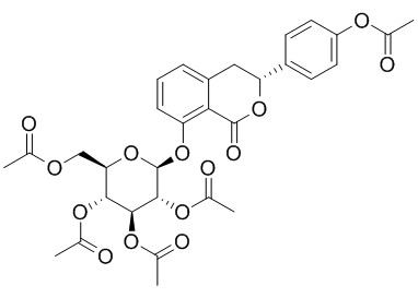 (3R)-Hydrangenol 
8-O-glucoside pentaacetate