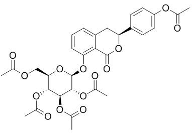 (3S)-Hydrangenol
 8-O-glucoside pentaacetate
