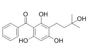 3-(3-Hydroxy-3-methylbutanyl)-
2,4,6-trihydroxybenzophenone
