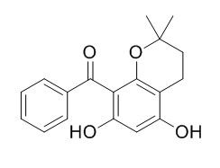 8-Benzoyl-5,7-
dihydroxy-2,2-dimethylchromane