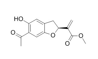 Methyl 2-(6-acetyl-5-hydroxy-2,3-
dihydrobenzofuran-2-yl)propenoate