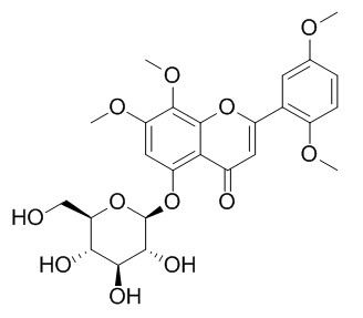 5-Hydroxy-7,8,2',5'-
tetramethoxyflavone 5-O-glucoside