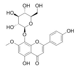 5,8,4'-Trihydroxy-
7-methoxyflavone 8-O-glucoside