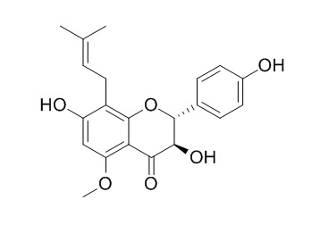 3,7,4'-Trihydroxy-
5-methoxy-8-prenylflavanone