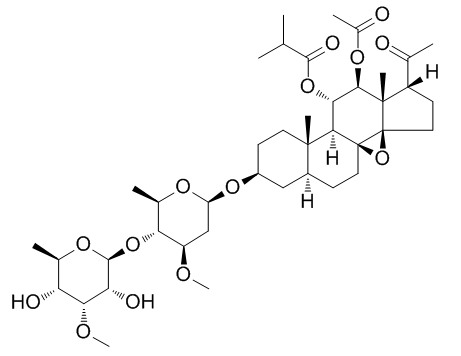 3-O-β-Allopyranosyl-(1→4)-β-oleandropyranosyl-11-O-isobutyryl-12-O-acetyltenacigenin B