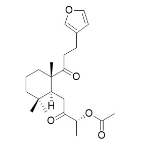 8-Acetoxy-15,16-epoxy-
8,9-secolabda-13(16),14-diene-7,9-dione
