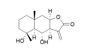 4alpha,6alpha-
Dihydroxyeudesm-11(13)-en-12,8beta-olide