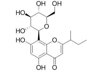 8-Glucosyl-5,7-dihydroxy-
2-(1-methylpropyl)chromone