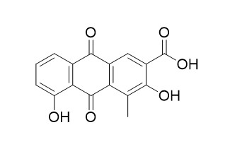 1-Methyl-2,8-dihydroxy-3-carboxy-
9,10-anthraquinone