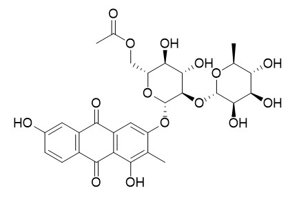 1,3,6-Trihydroxy-2-methylanthraquinone 3-O-(6'-O-acetyl)-α-L-rhamnosyl-(1→2)-β-D-glucoside