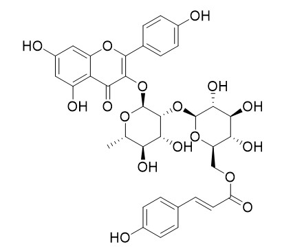 Kaempferol 3-O-beta-(6''-p-coumaroyl)glucopyranosyl(1→2)-alpha-rhamnopyranoside