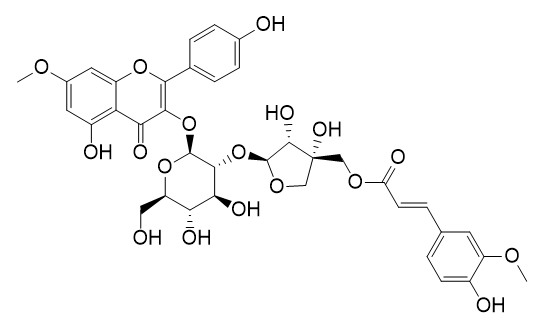 3-O-[5'''-O-feruloyl-beta-D-apiofuranosyl(1'''→2'')-beta-D-glucopyranosyl] rhamnocitrin