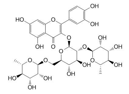 Quercetin 3-O-rutinoside-(1→2)-O-rhamnoside