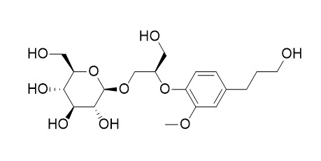 (2R)-3-Hydroxy-2-[4-(3-hydroxypropyl)-2-
methoxyphenoxy]propyl beta-D-glucopyranoside