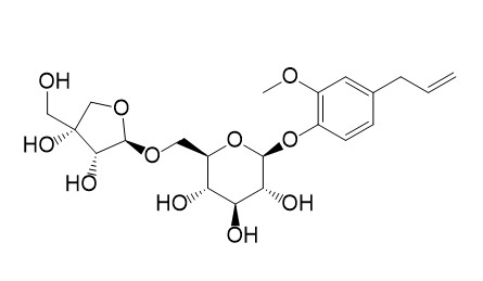 Eugenyl O-beta-apiofuranosyl-(1''→6′)-O-beta-glucopyranoside