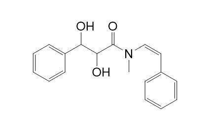 (-)-alpha,beta-Dihydroxy-N-methyl-N-[(1Z)-2-phenyle
thenyl]benzenepropanamide