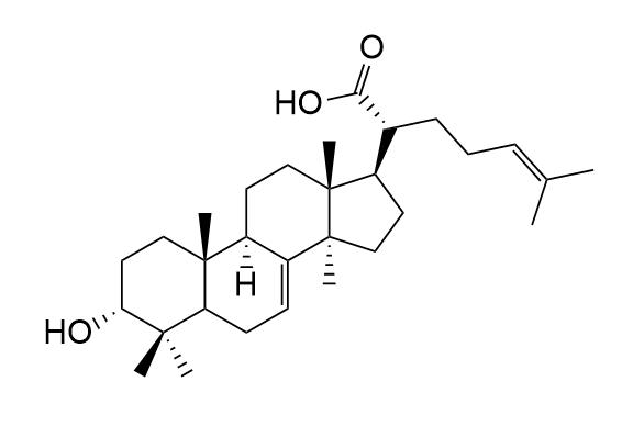 3alpha-Hydroxytirucalla-7,24-dien-21-oic acid