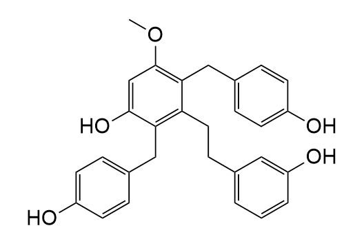 3,3'-dihydroxy-2,6-bis(4-hydroxybenzyl)-5-methoxybibenzyl